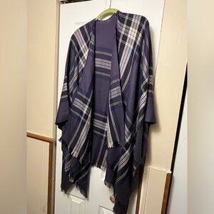 Lululemon plaid shawl or wrap NWOT